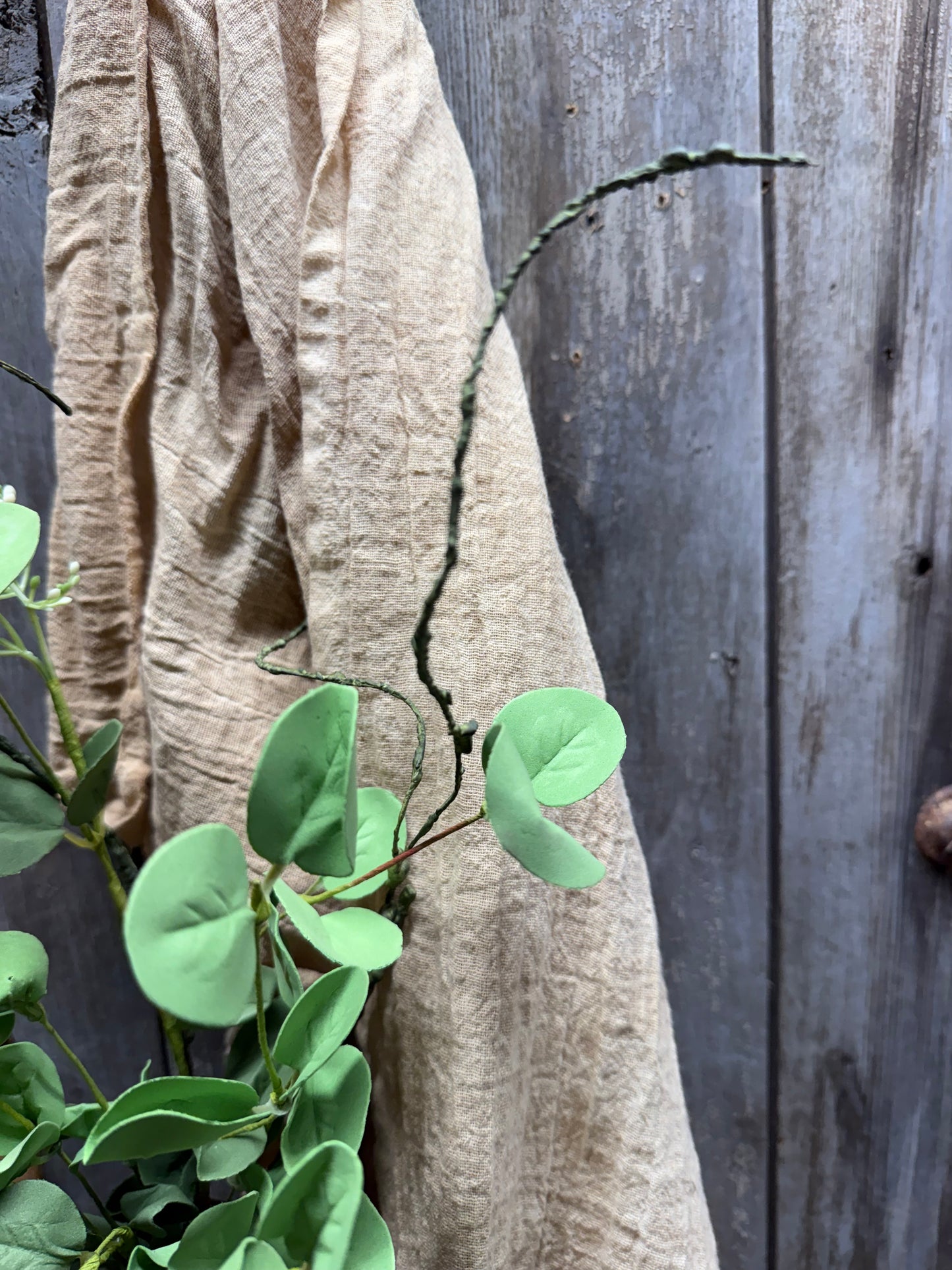 EUCALYPTUS & TWIGS, Candle RIng or Bush