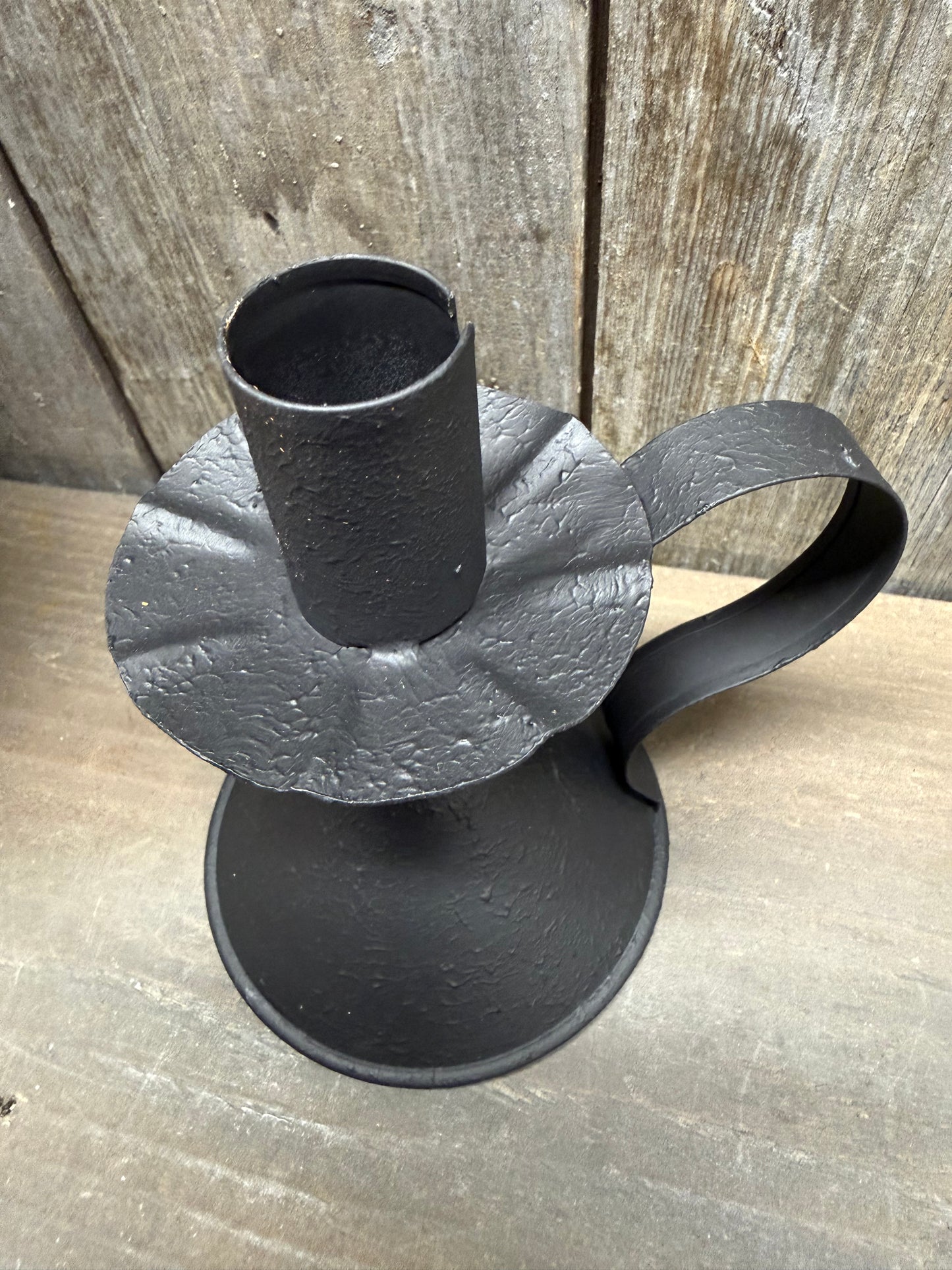 Candle Stand, TEXTURED BLACK