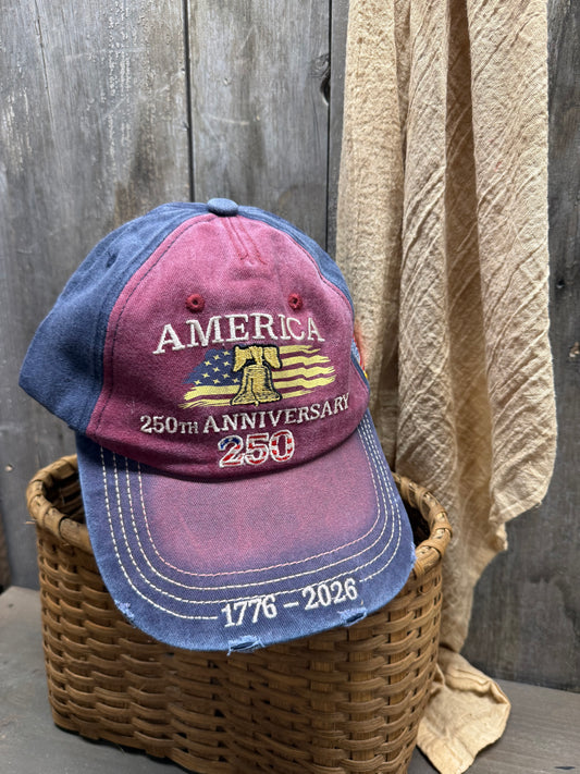 Hat, Distressed, 250 AMERICA