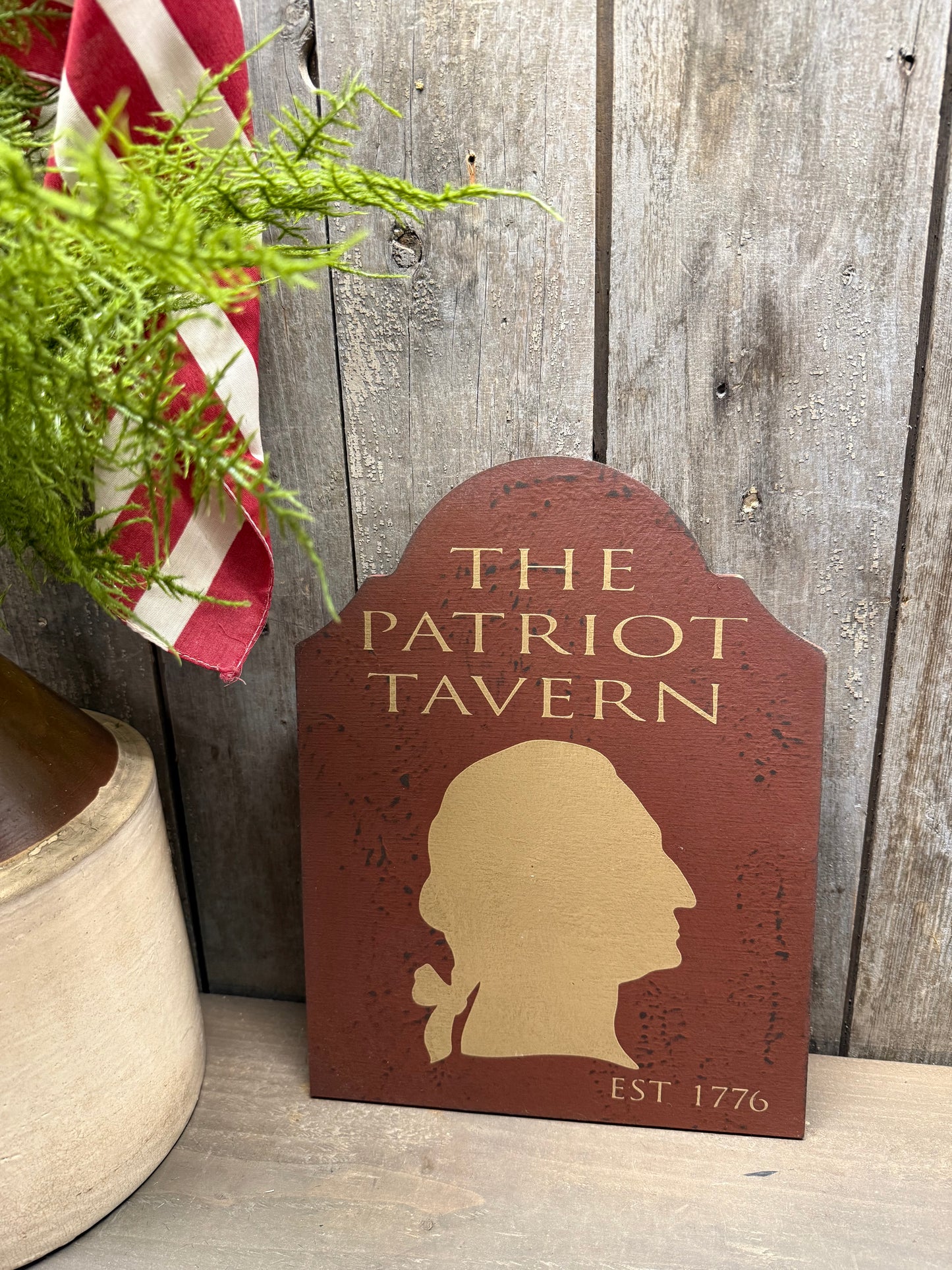 Shelf Sitter, 12"x 9", THE PATRIOT TAVERN