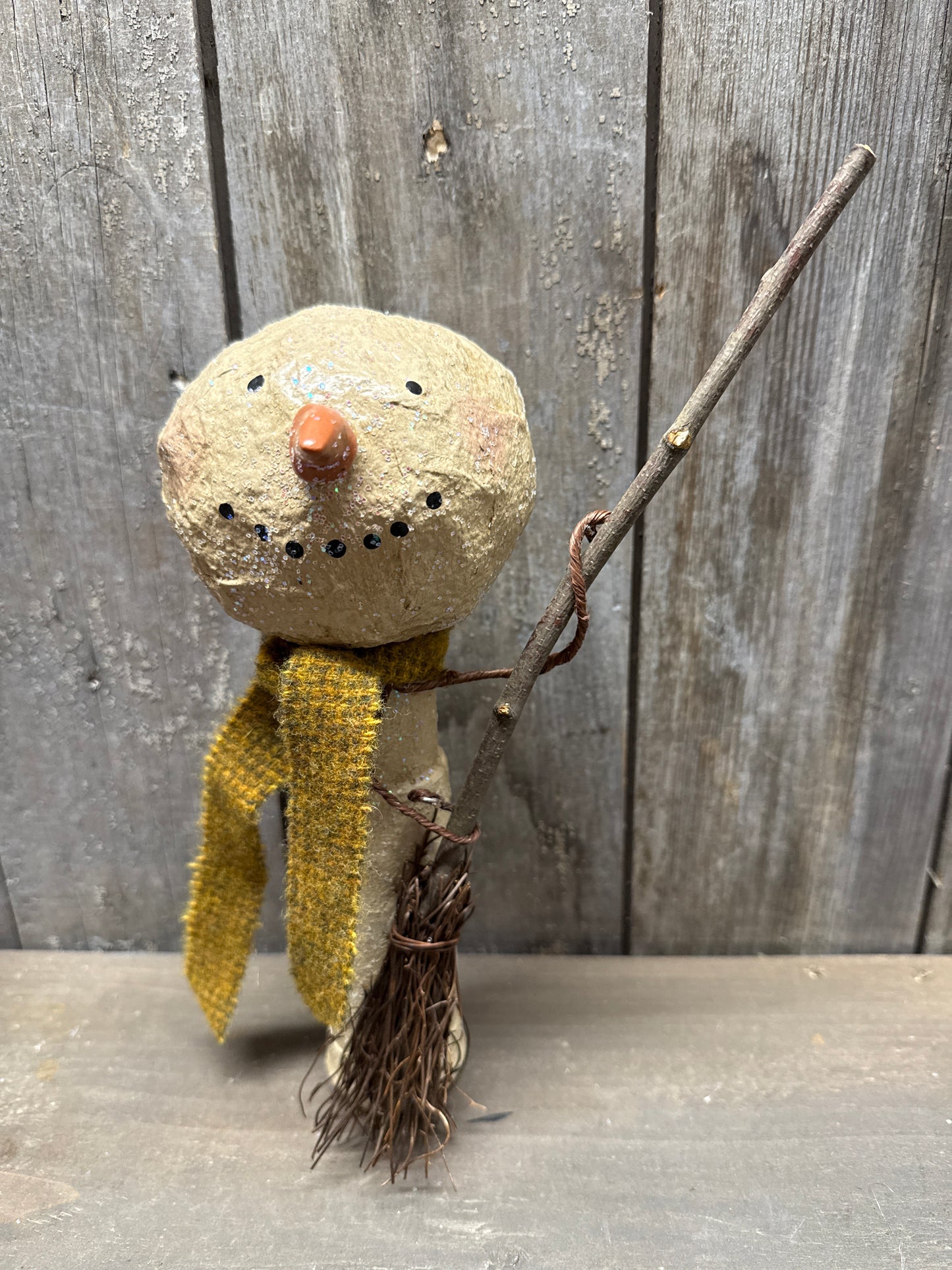 BOTTLE SNOWMAN, Hand Crafted, Assorted