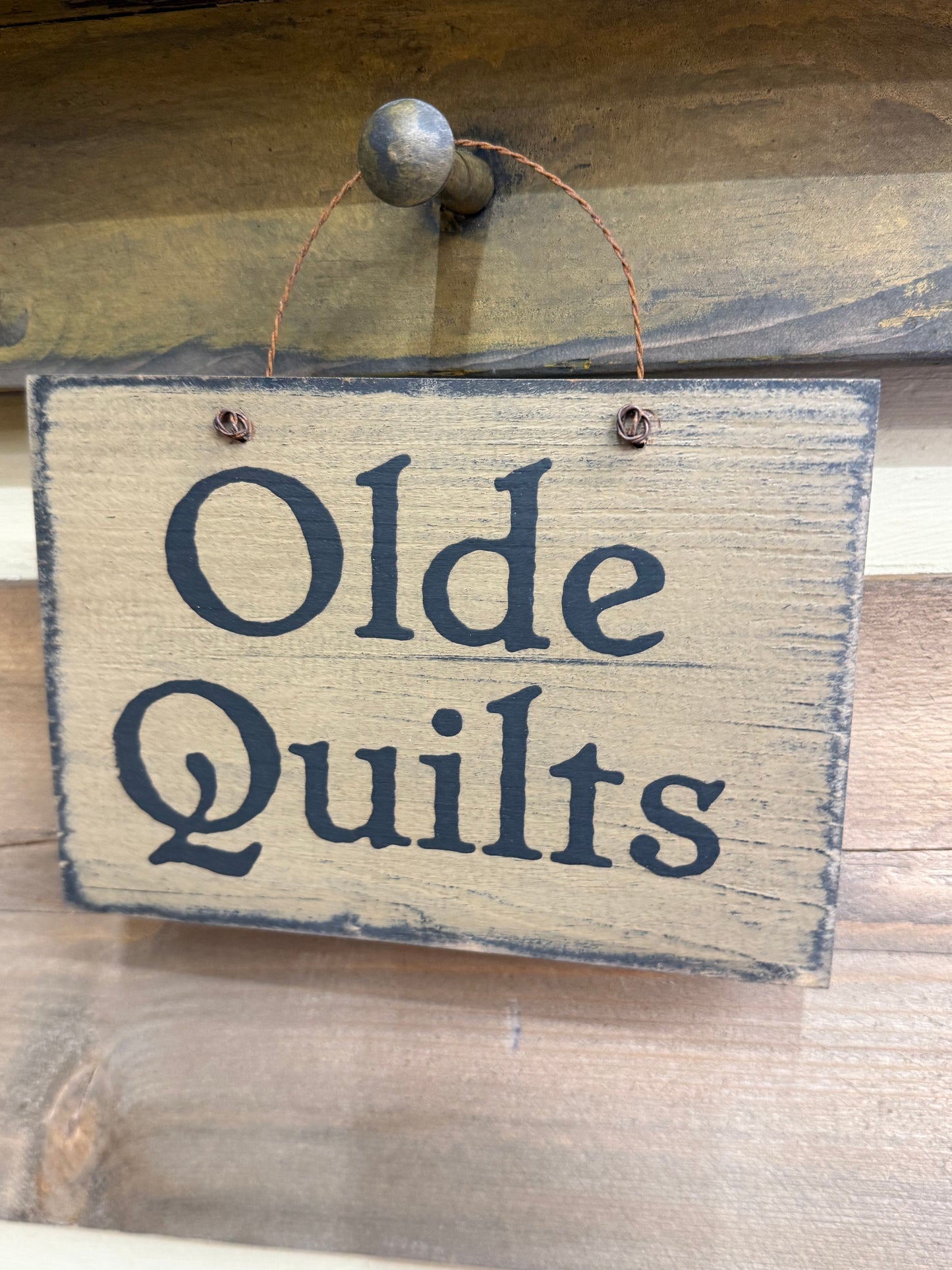 Sign, 5x7, OLD QUILTS