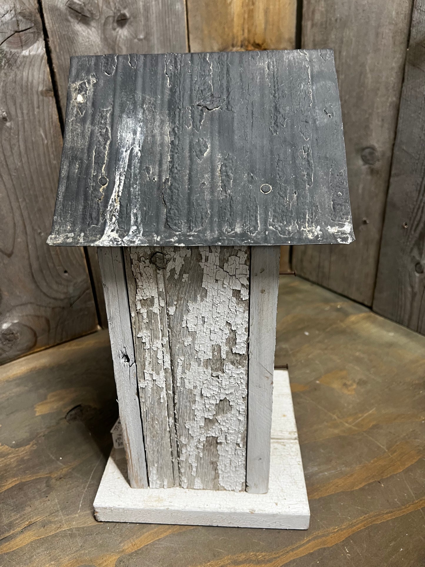 Birdhouse, Reclaimed, 15", DOUBLE DECKER