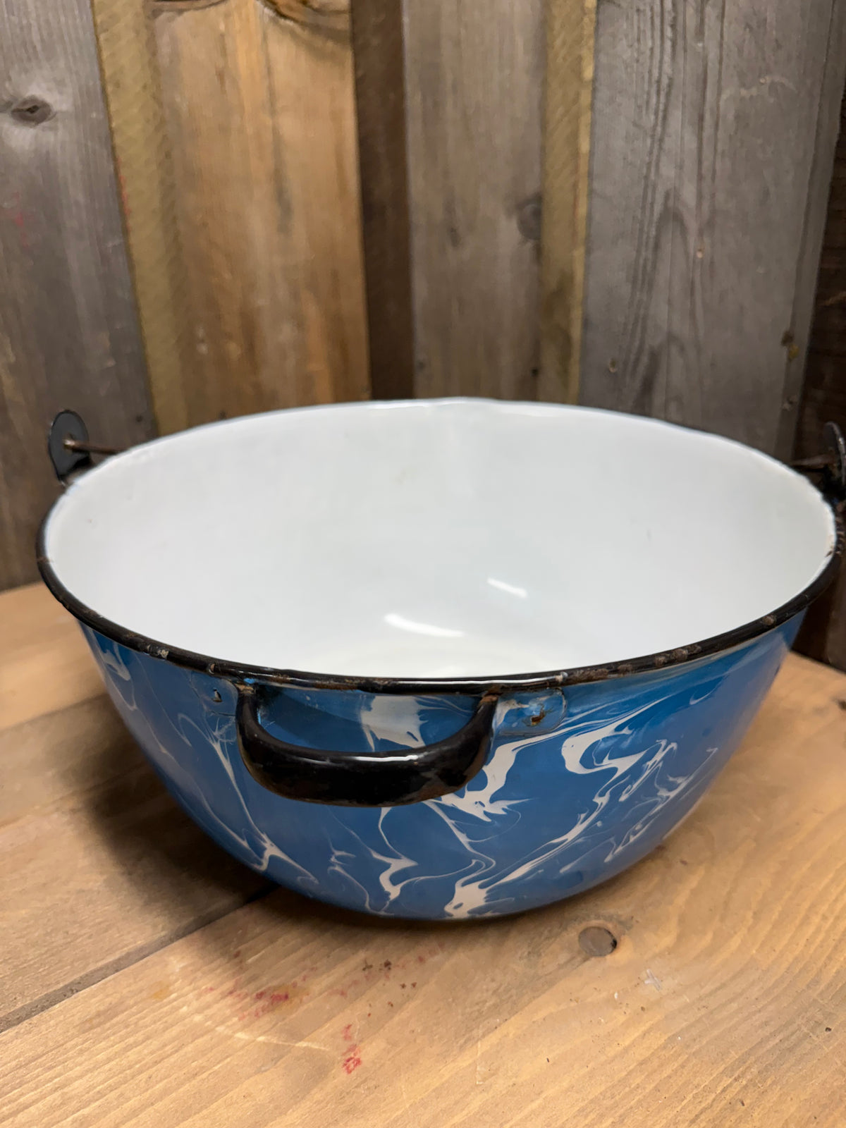 POT/HANDLE, B/W Swirl