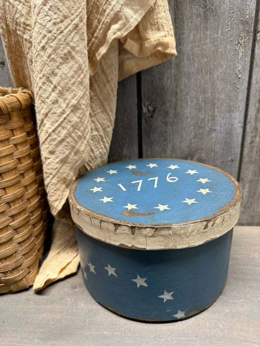 Paper Mache Box, 6.5", 1776
