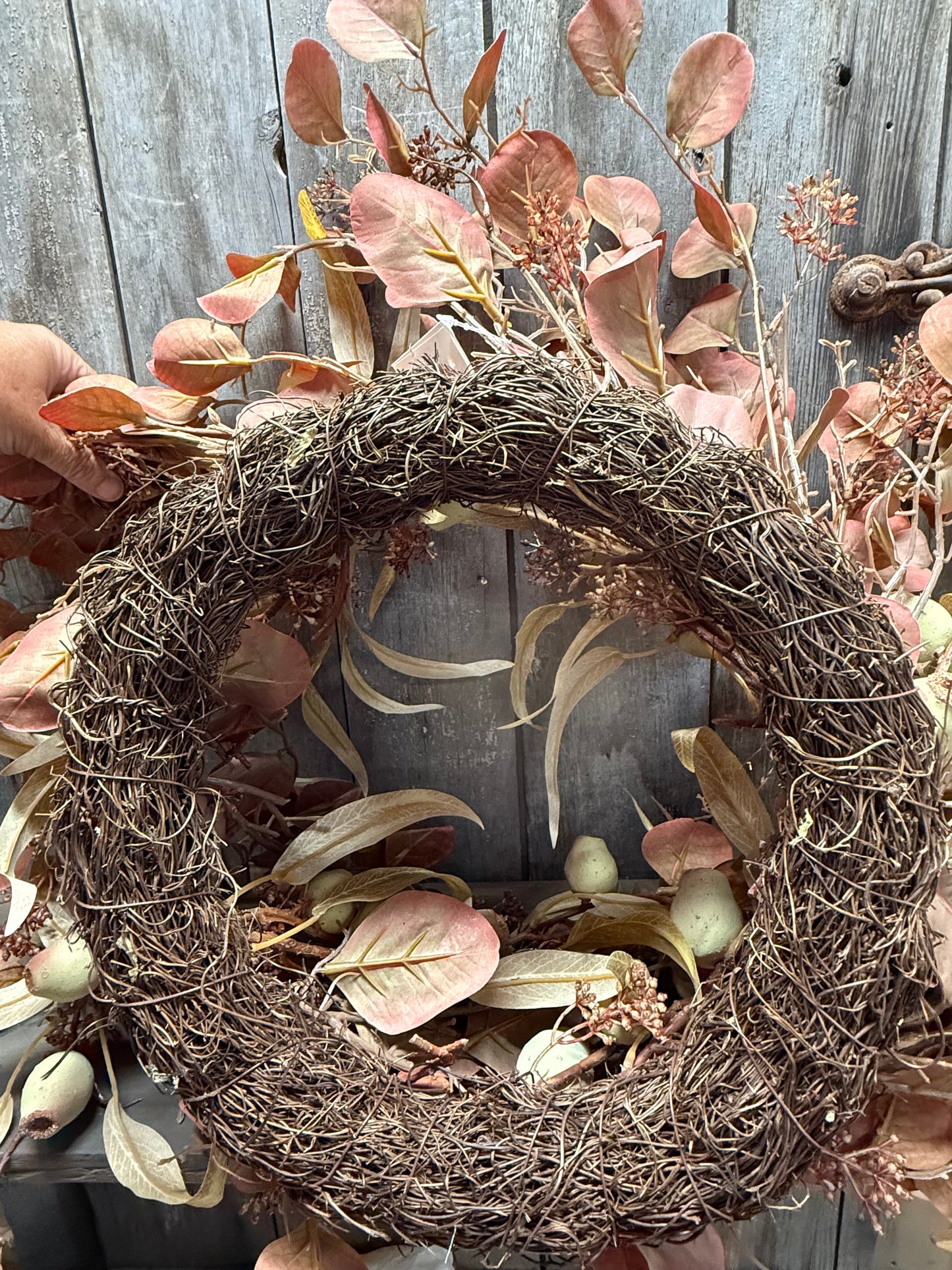 Wreath, 24", EUCALYPTUS & PODS