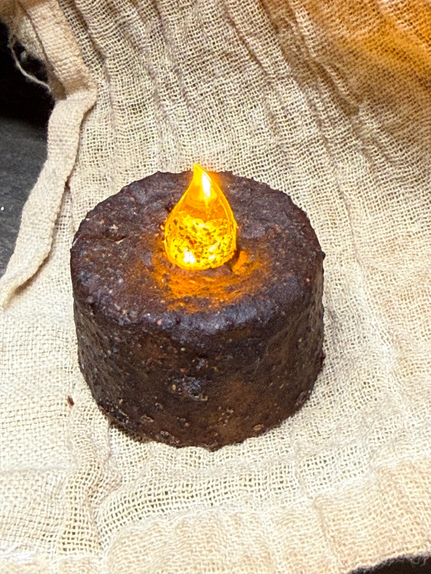 Tea Light, Switch, BURNT MUSTARD