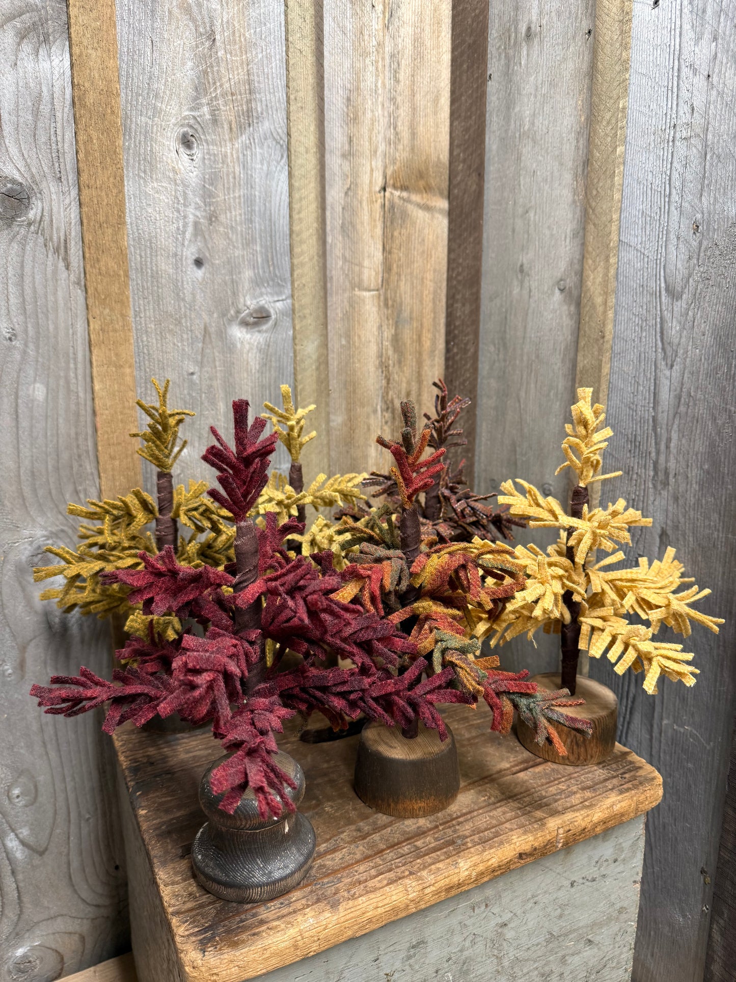 Wool Tree, 11.5", AUTUMN MIX