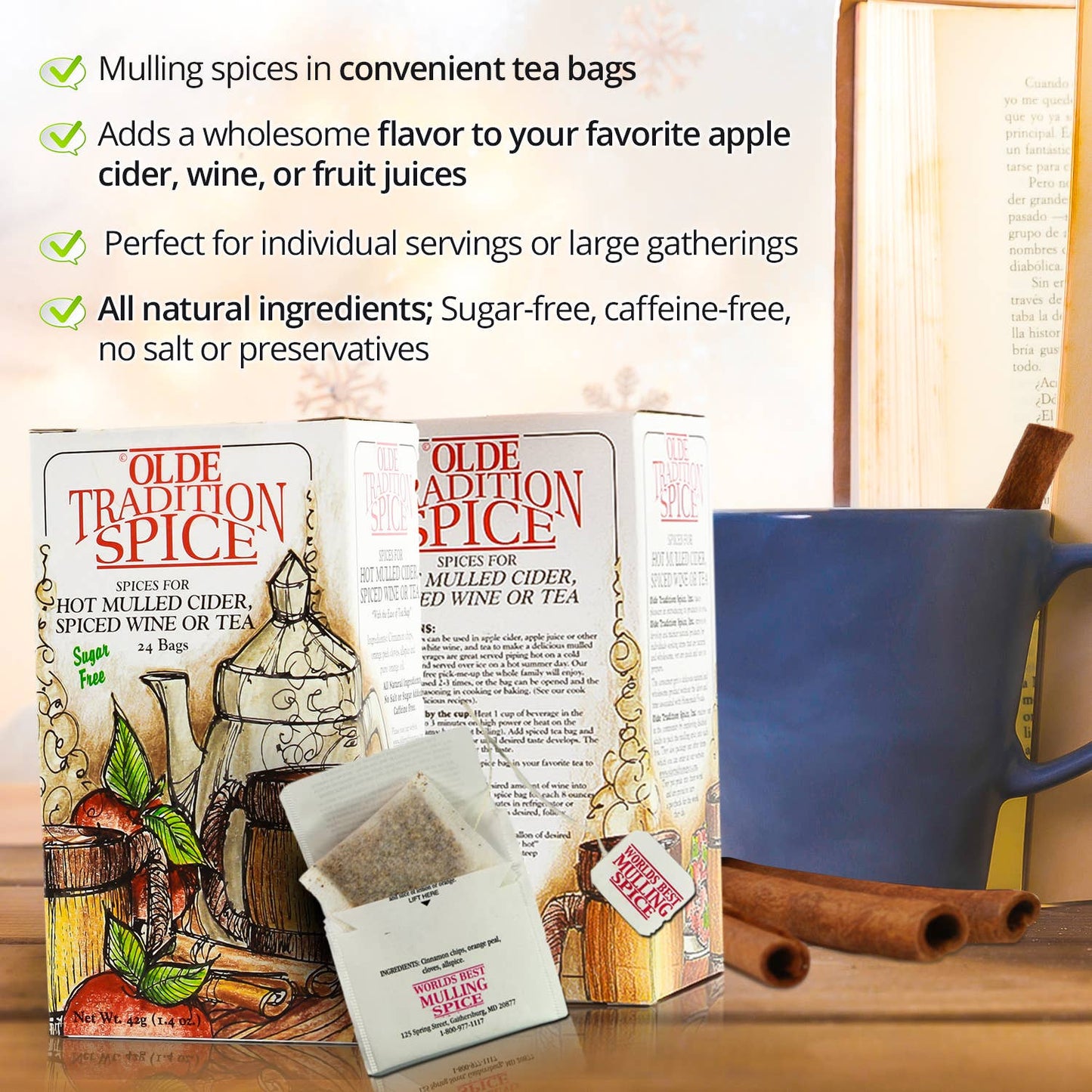 MULLING SPICES, 8 Bag Box