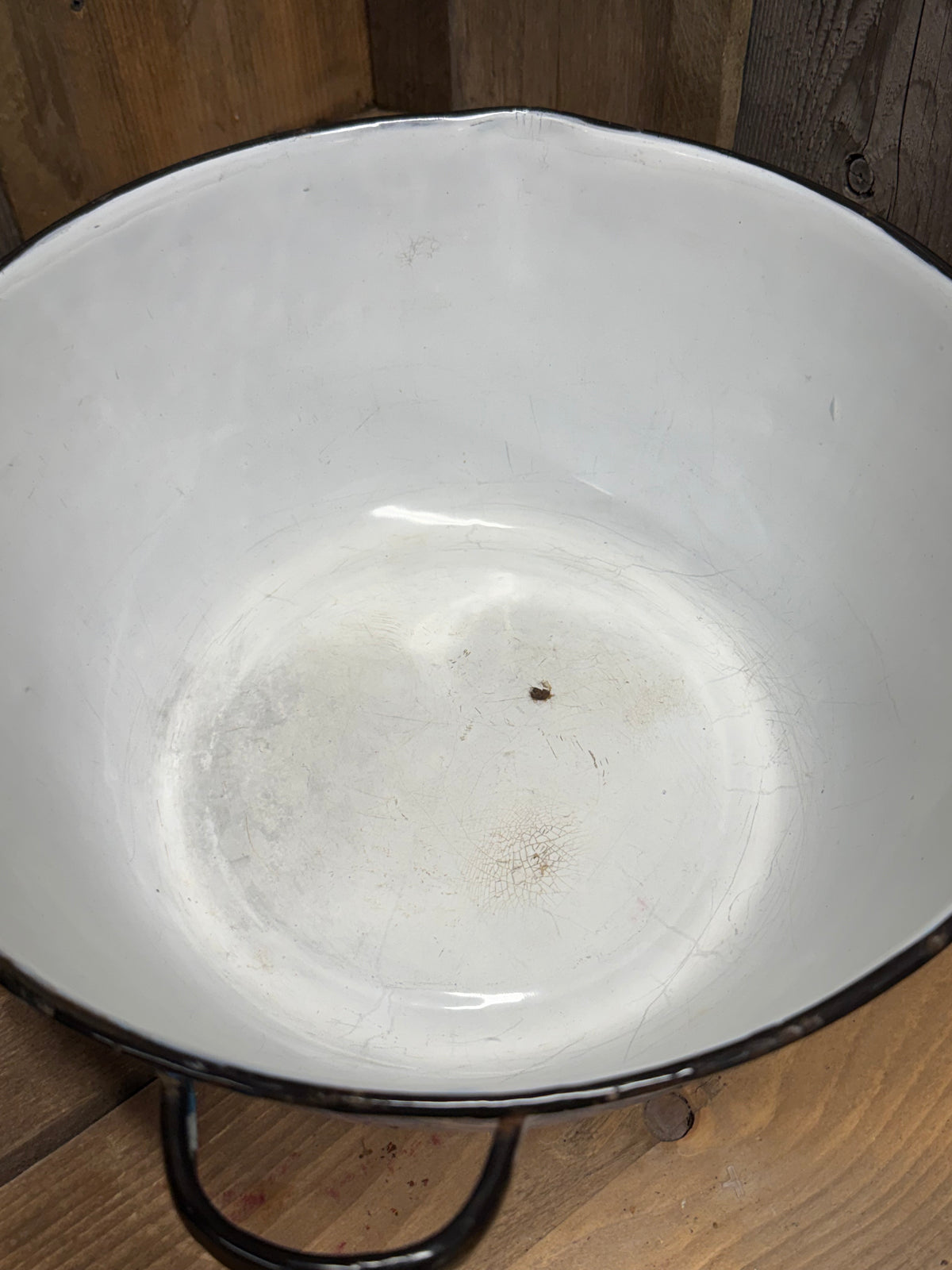 POT/HANDLE, B/W Swirl