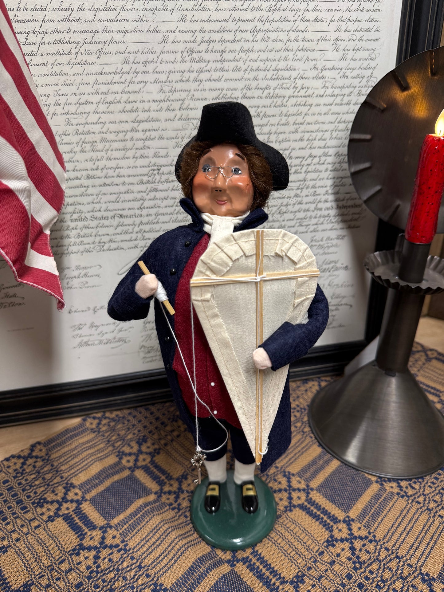BENJAMIN FRANKLIN W/ KITE