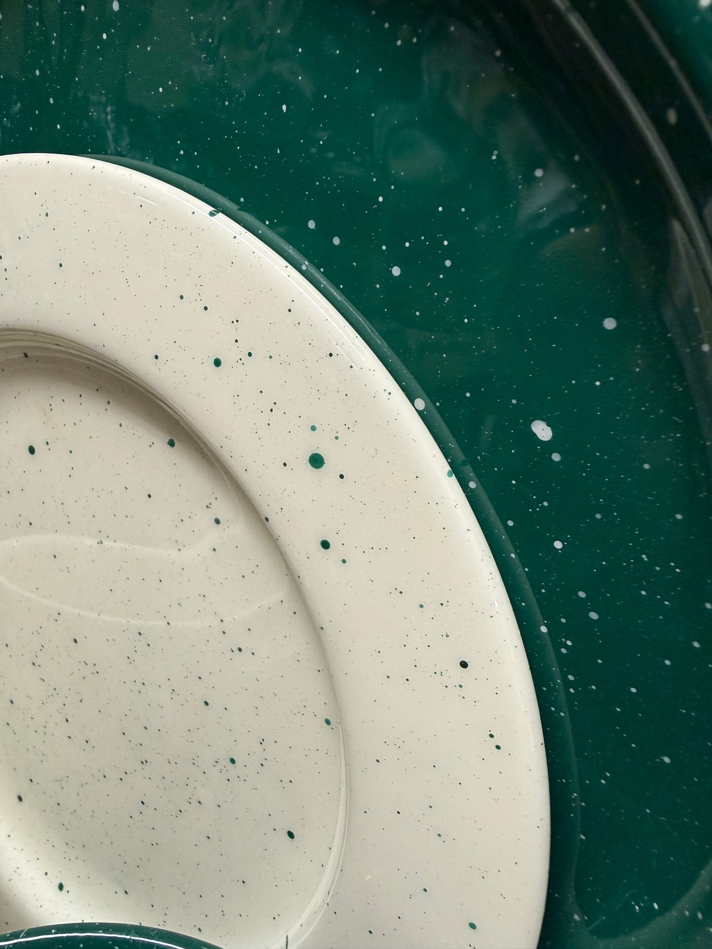 Dishes, Enamel, Set/4. CAMP SPLATTER WEAR