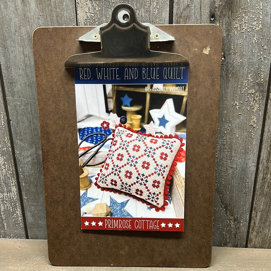 Pattern, CS, RED WHITE & BLUE QUILT