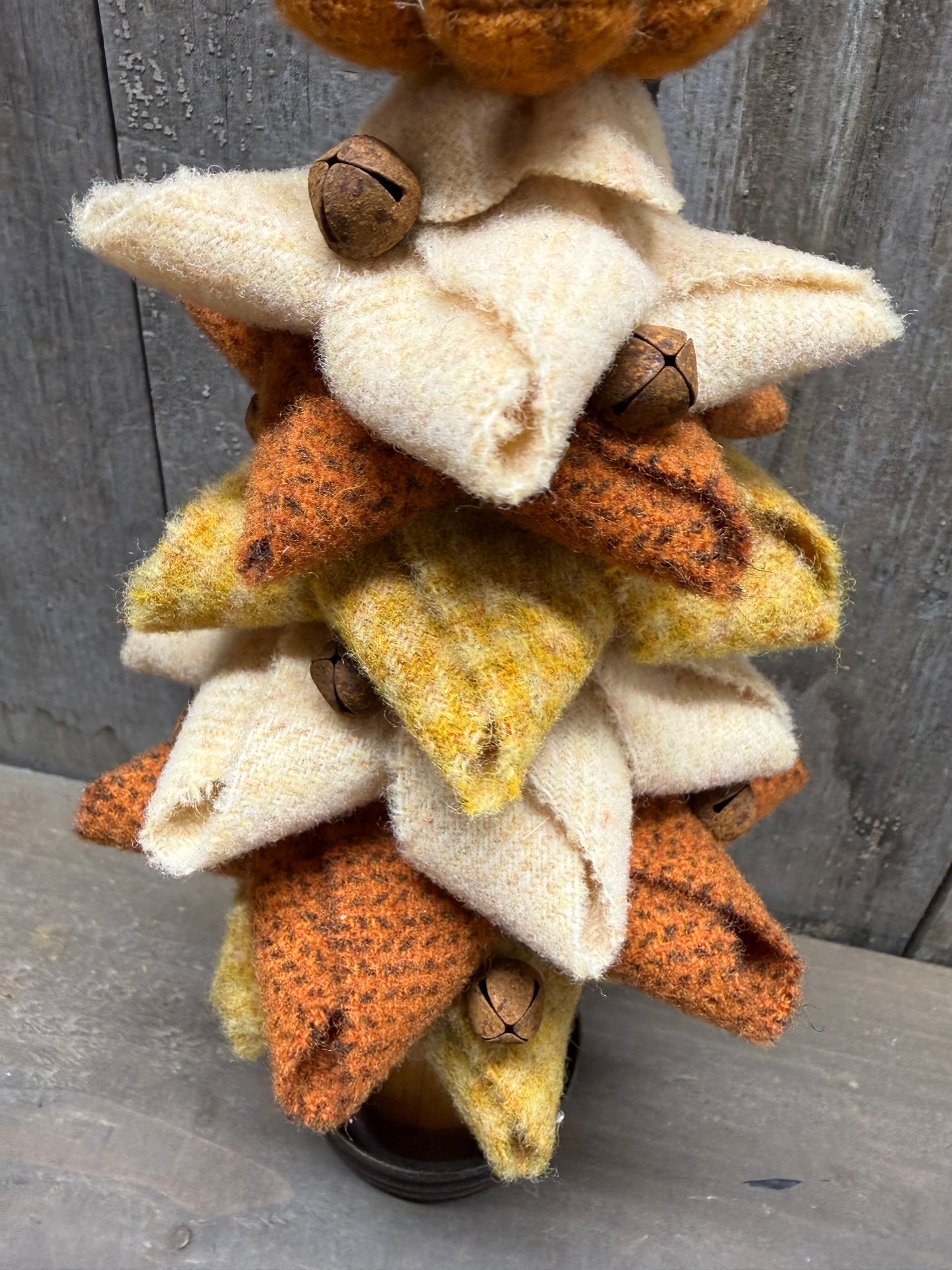 Wool Tree, 12", SHADES OF AUTUMN