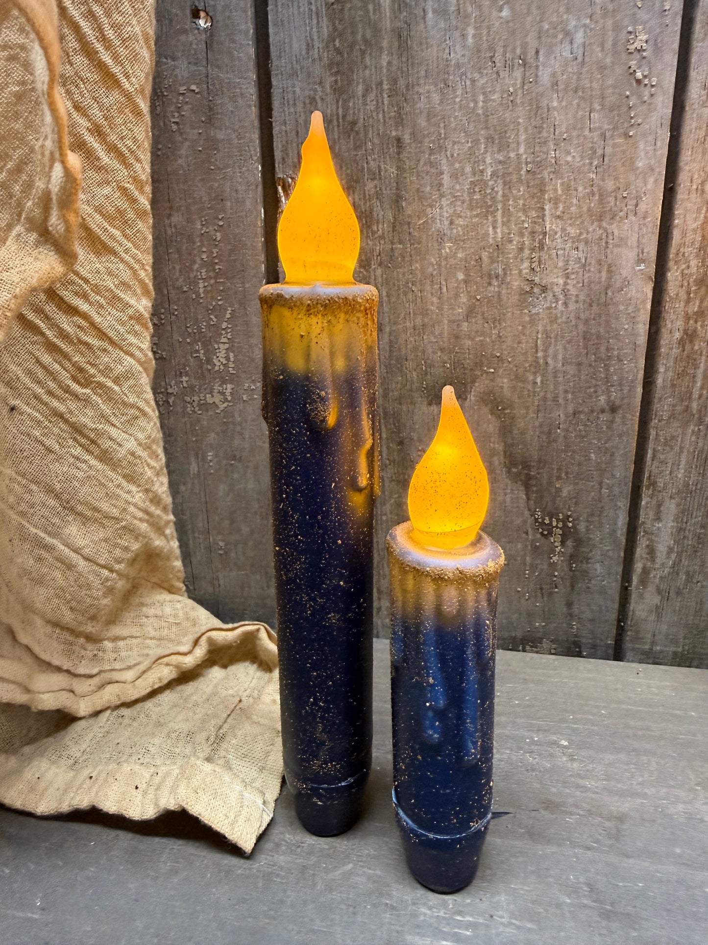 Taper Candle, Wax Dipped, TIMER, PATRIOTIC