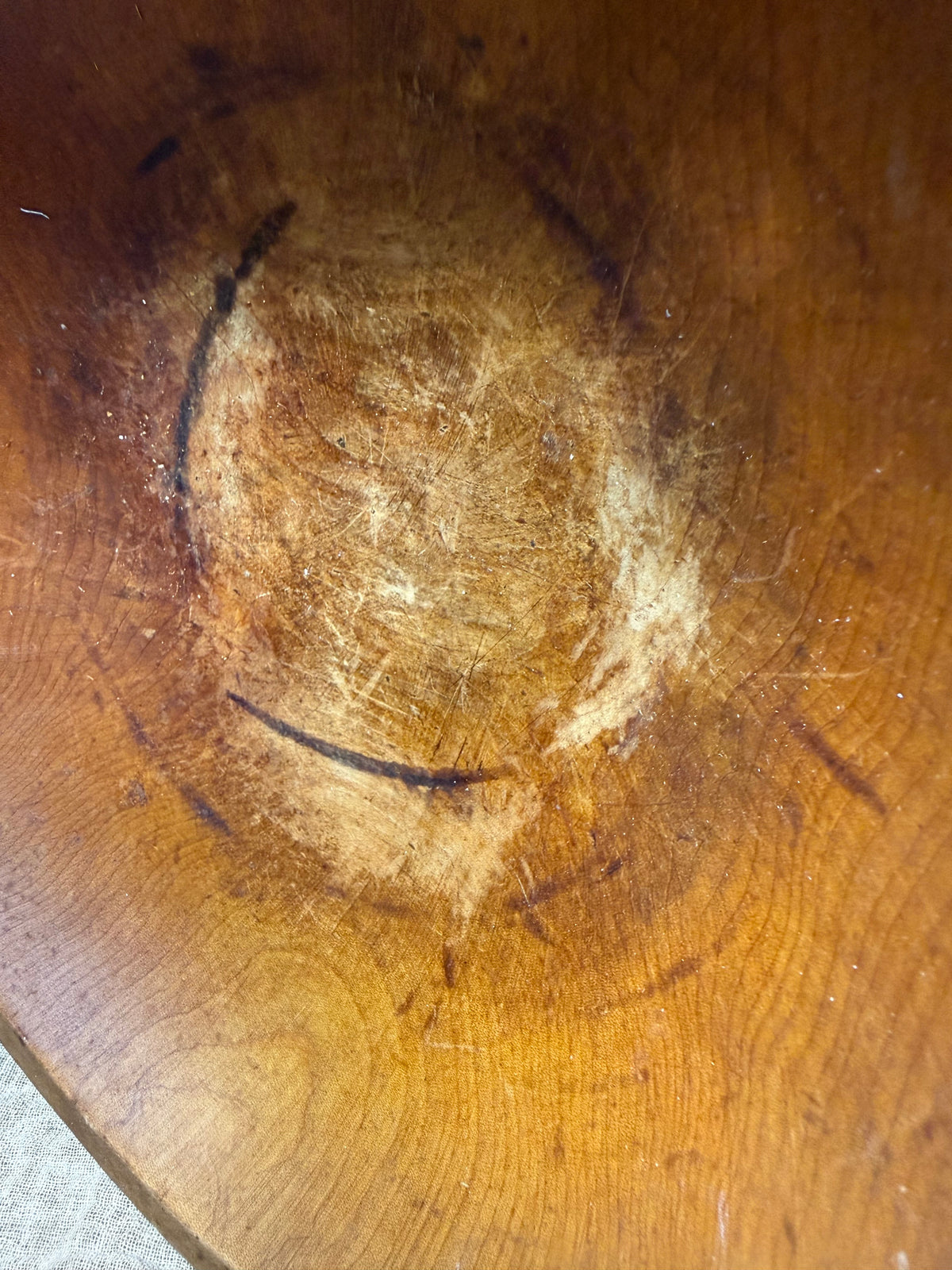 WOODEN BOWL, 11.5", Reddish