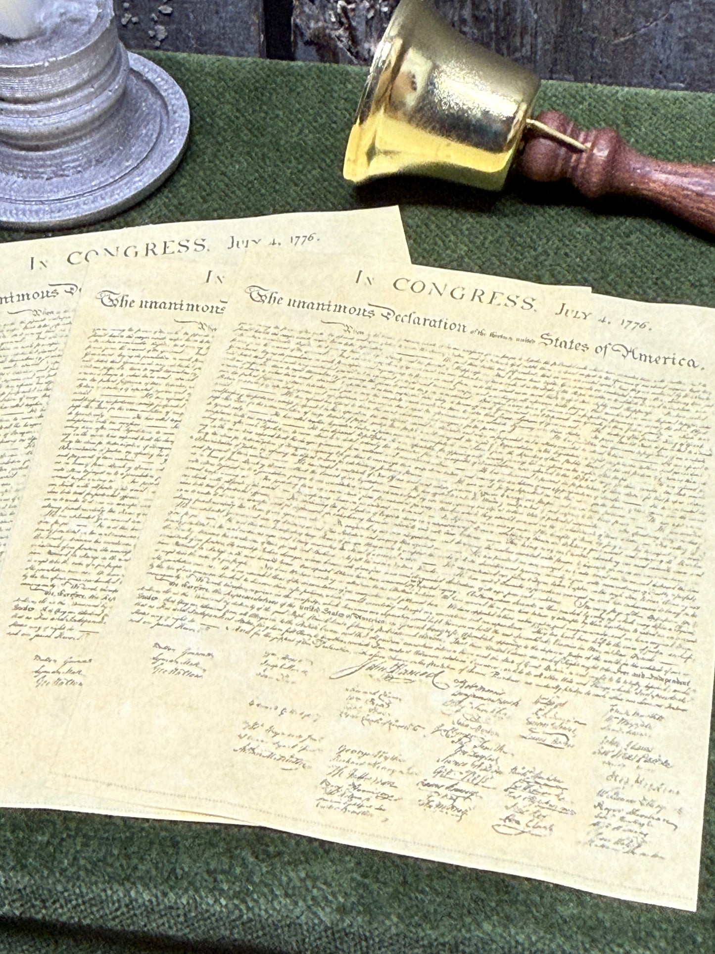 DECLARATION OF INDEPENDENCE TABLE