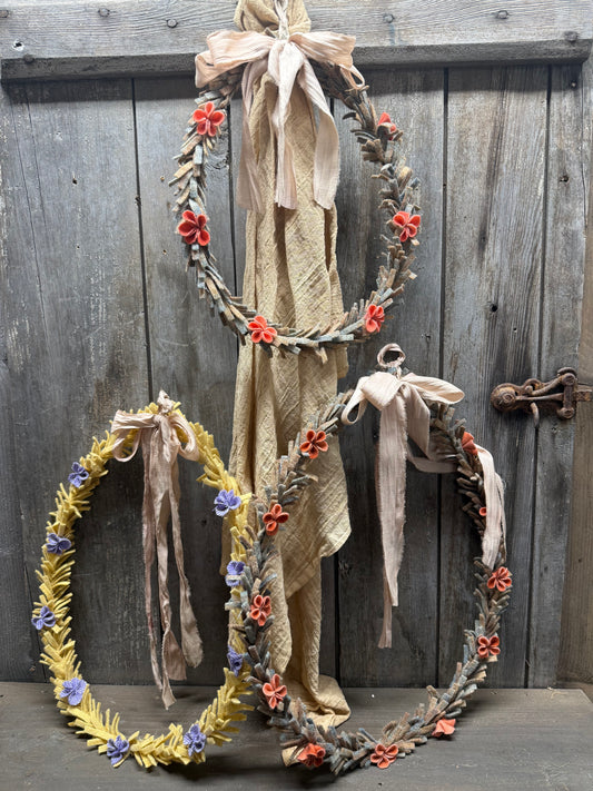 Wool Wreath, OVAL, Assorted Sizes