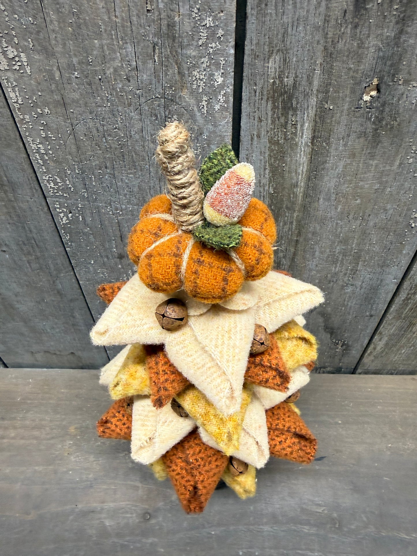 Wool Tree, 12", SHADES OF AUTUMN