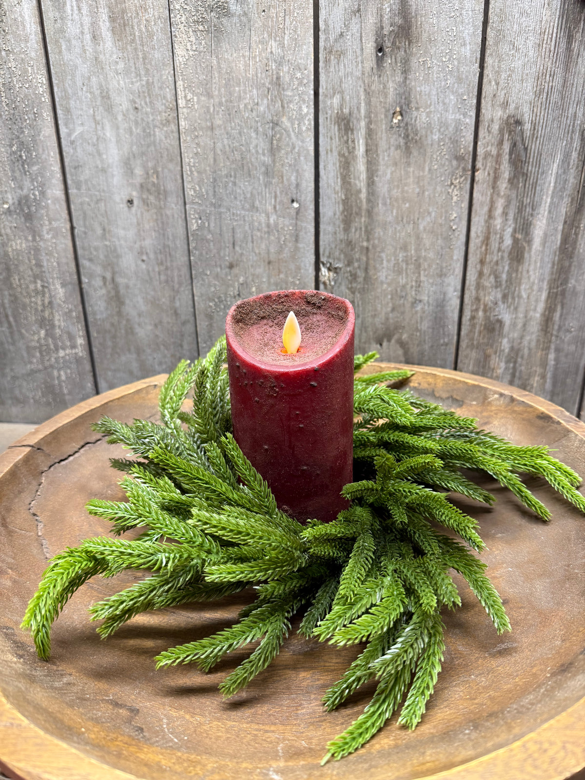 Candle Ring, 12", NORFOLK PINE