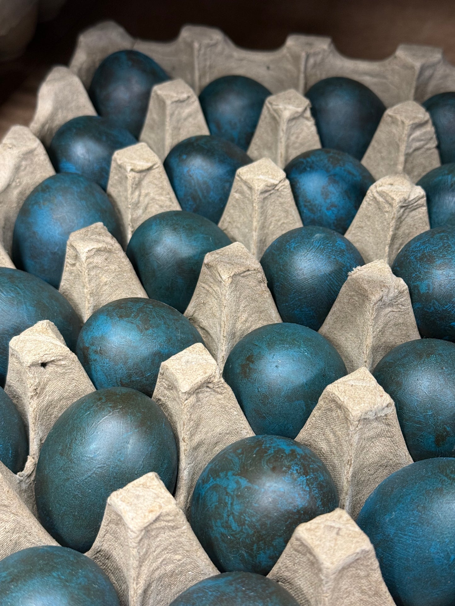 Wooden Eggs, Set/6, DULL & DRAB