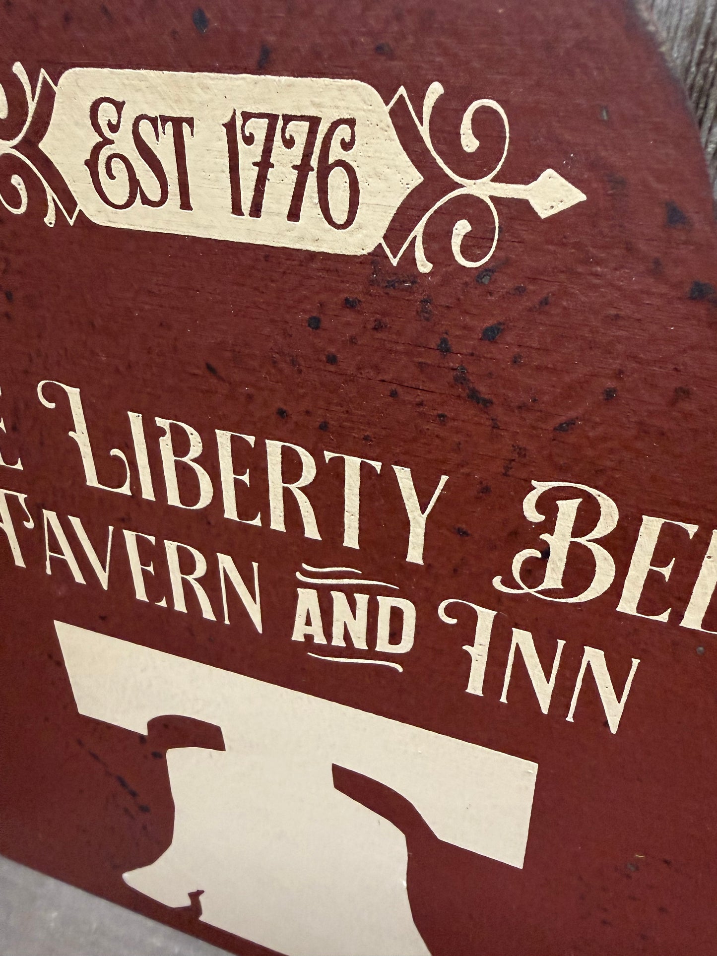 Shelf Sitter, 12"x 9", LIBERTY BELL TAVERN & INN