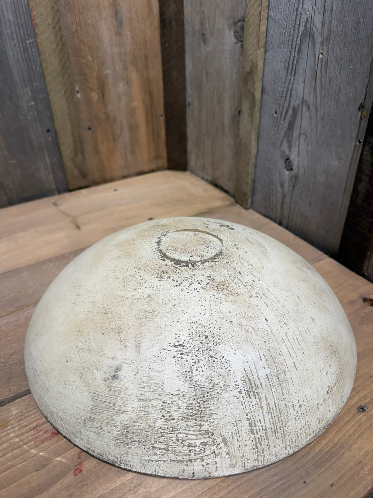 WOODEN BOWL, 11.75", Painted