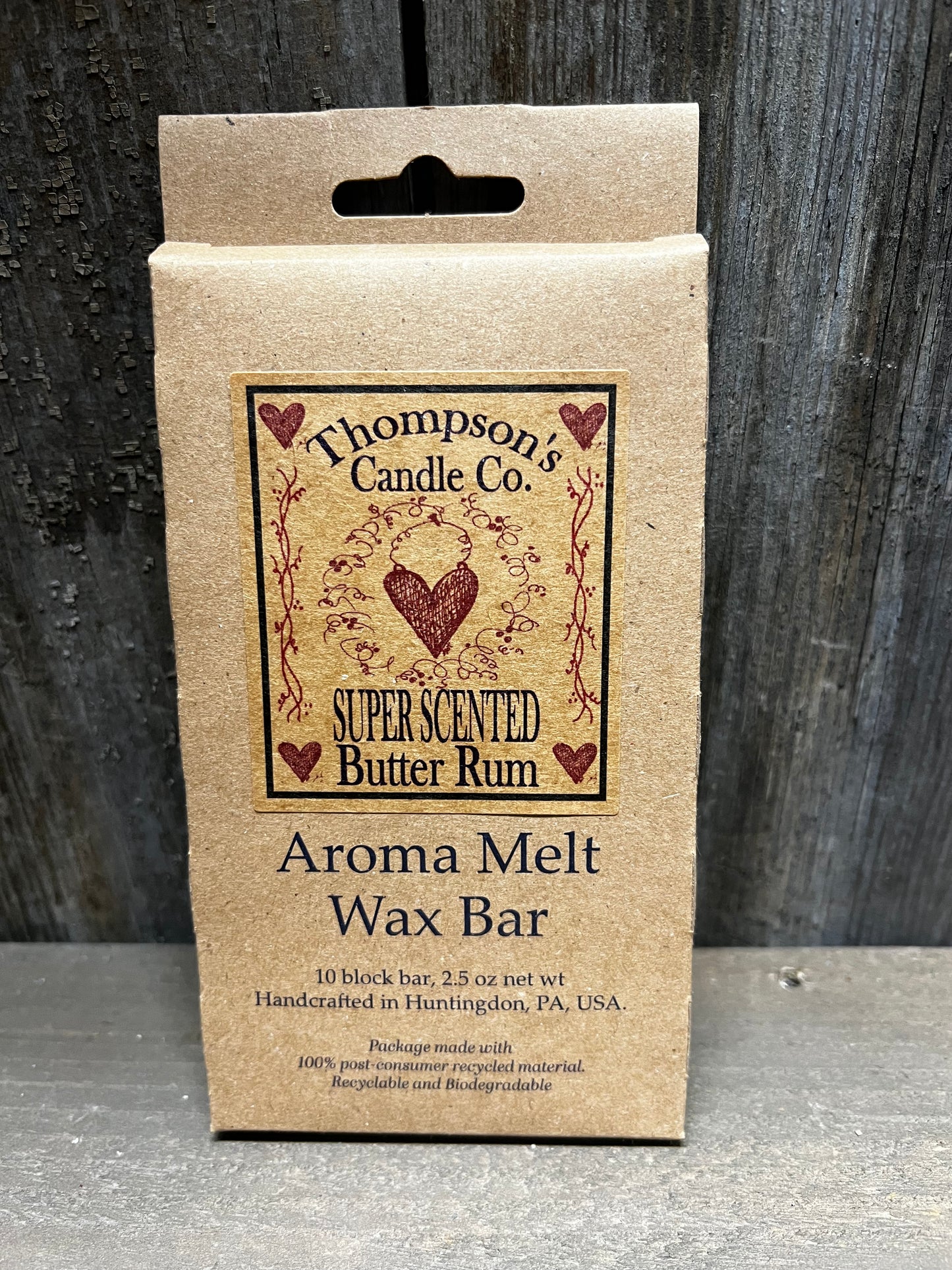 Wax Bar, 2.5 ounce, BUTTER RUM