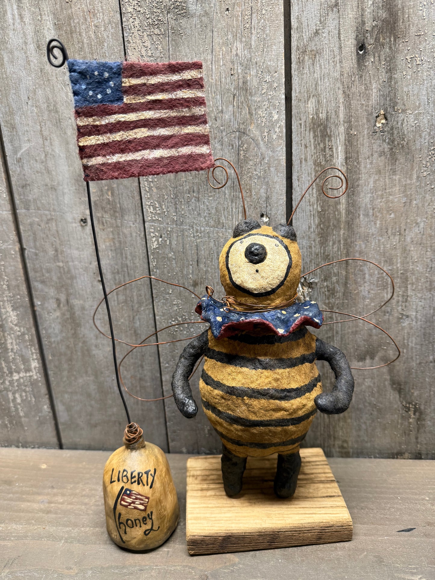 BUMBLE & LIBERTY HONEY, OOAK, Spun Cotton