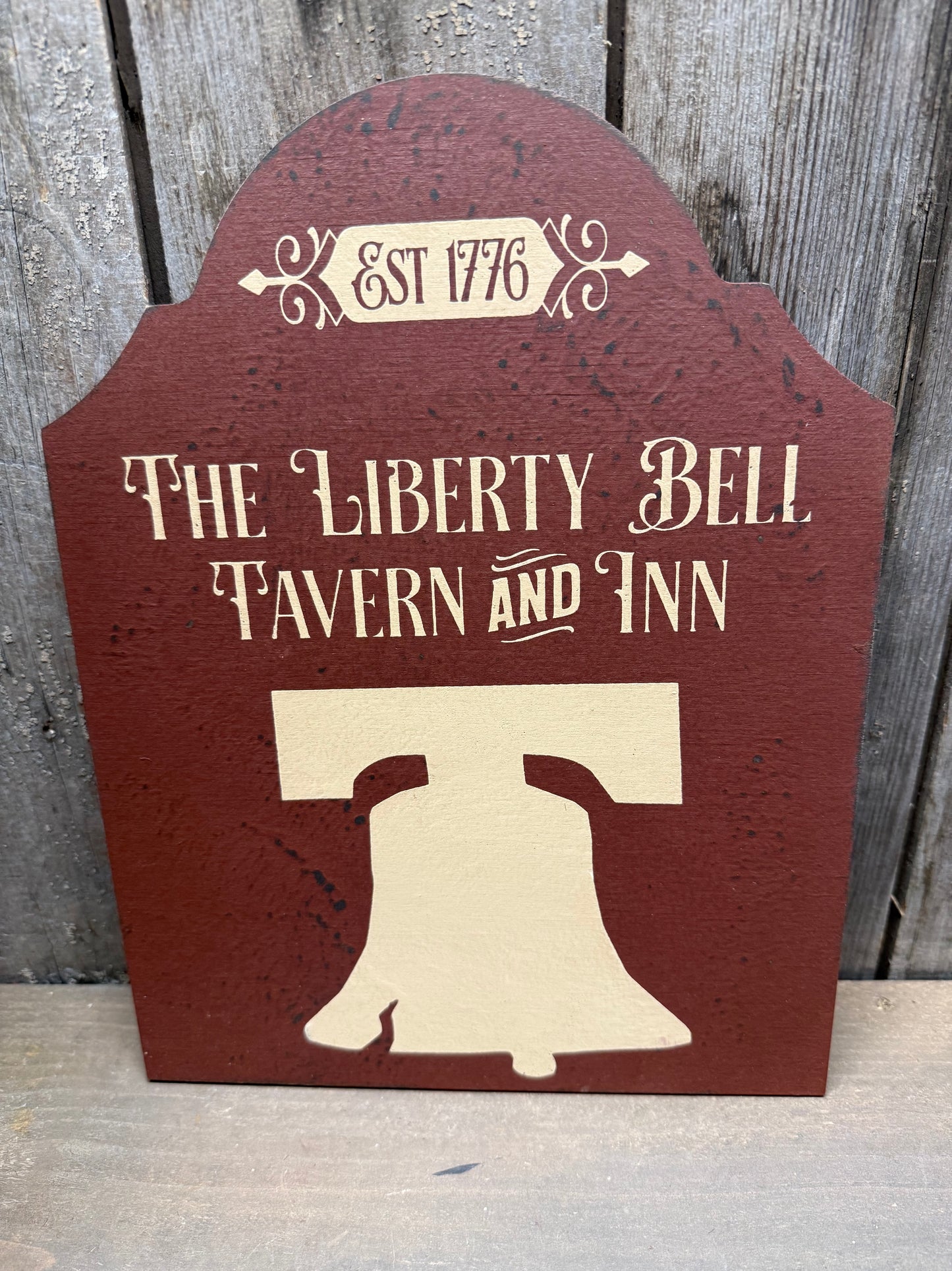 Shelf Sitter, 12"x 9", LIBERTY BELL TAVERN & INN
