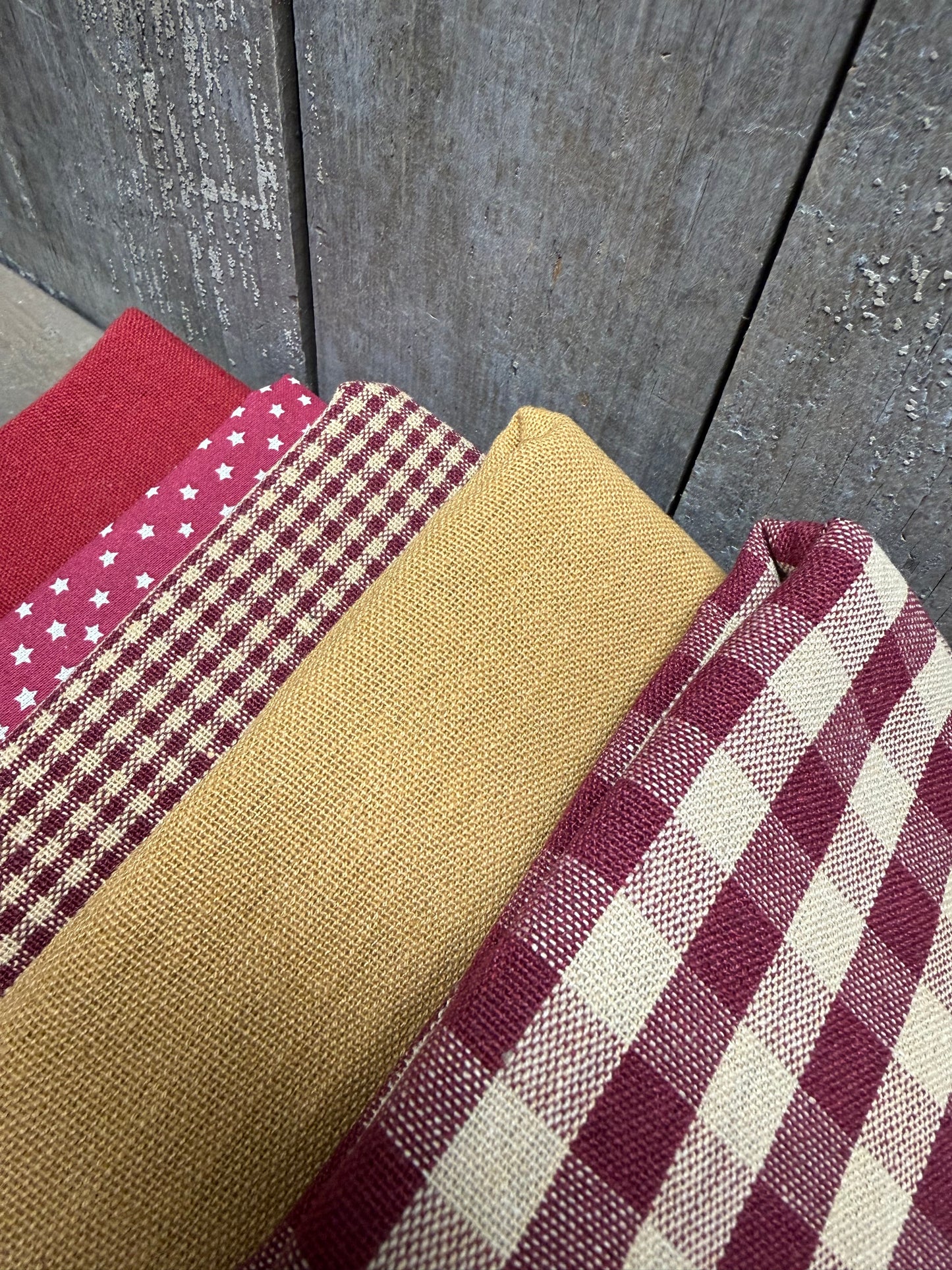 BUNDLE, Homespun Fabric, Assorted