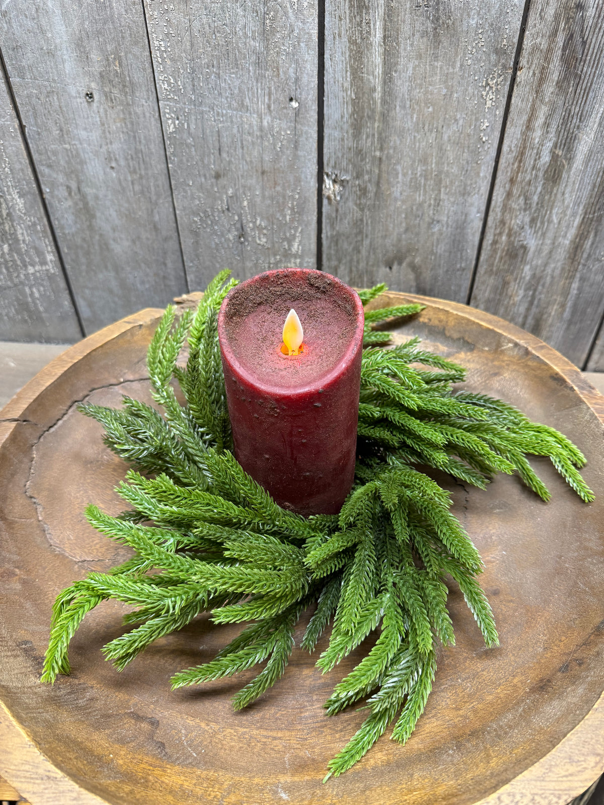 Candle Ring, 12", NORFOLK PINE