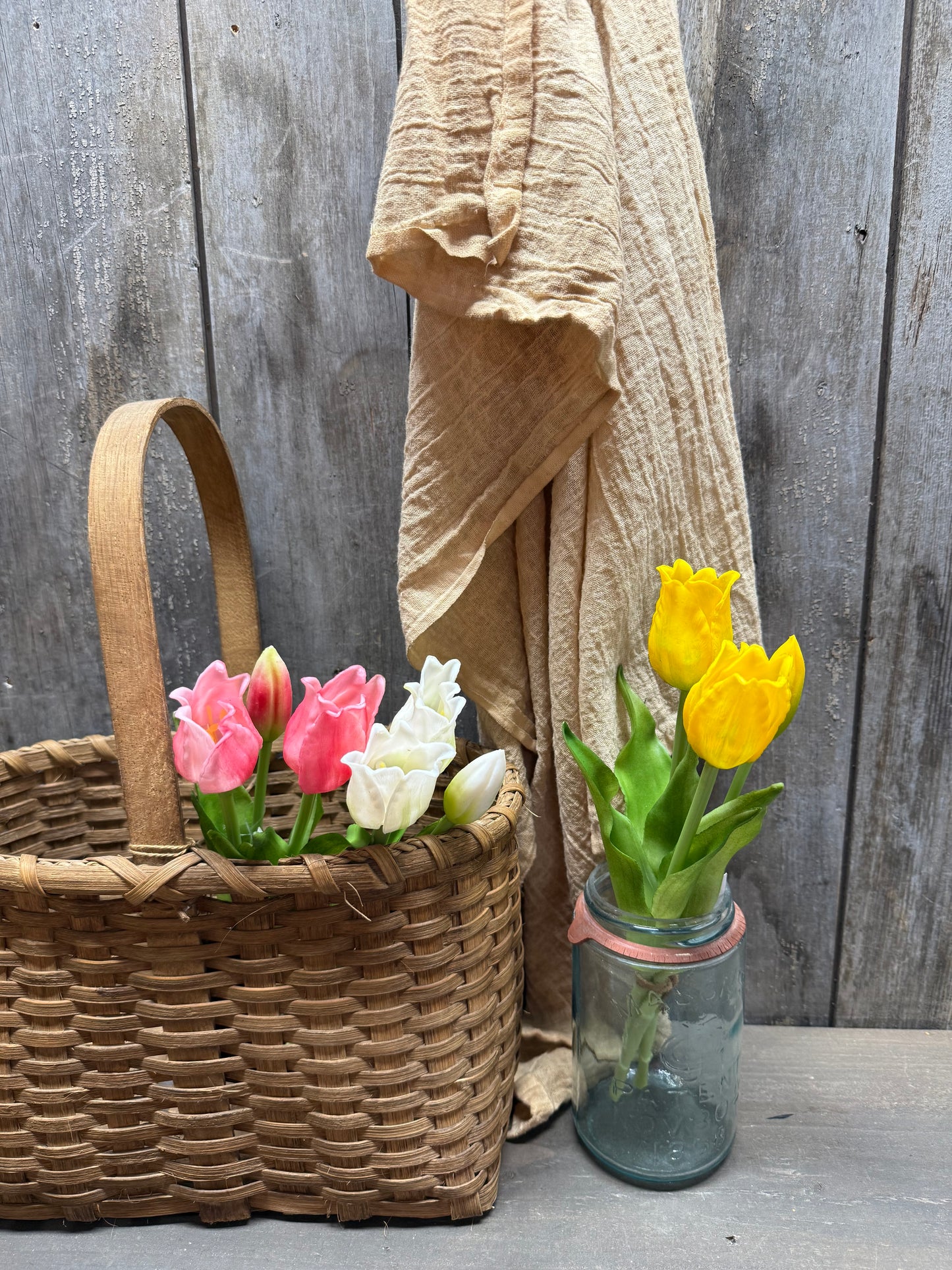 Bunch/3, Real Feel Tulips, 11.5", Assorted