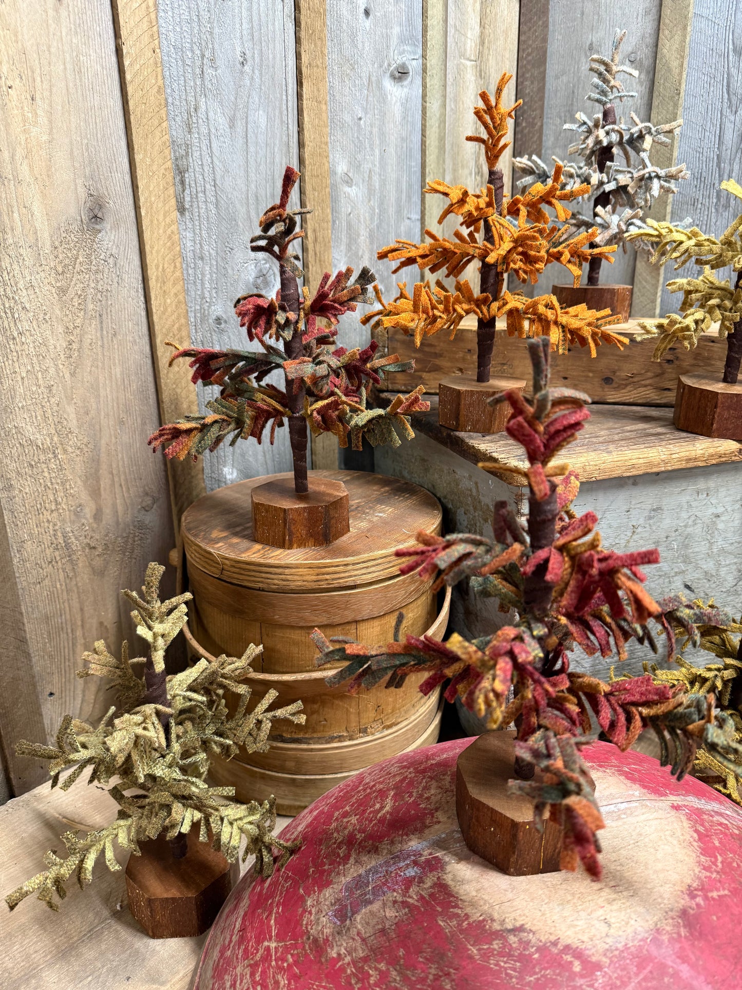 Wool Tree, 11.5", AUTUMN MIX