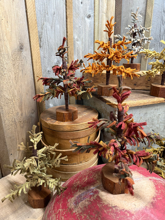 Wool Tree, 11.5", AUTUMN MIX