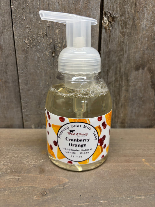 Goat Milk Pump Hand Soap, 8 oz, CRANBERRY ORANGE