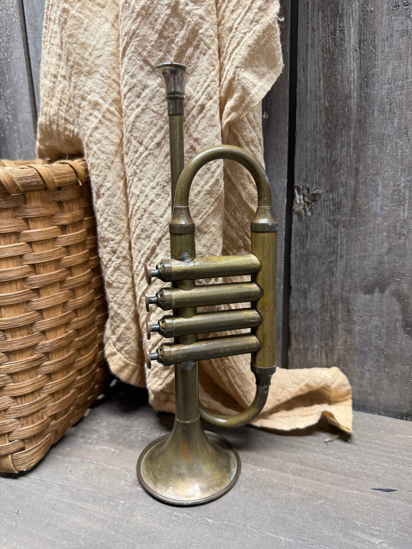VINTAGE TOY TRUMPET, As Found