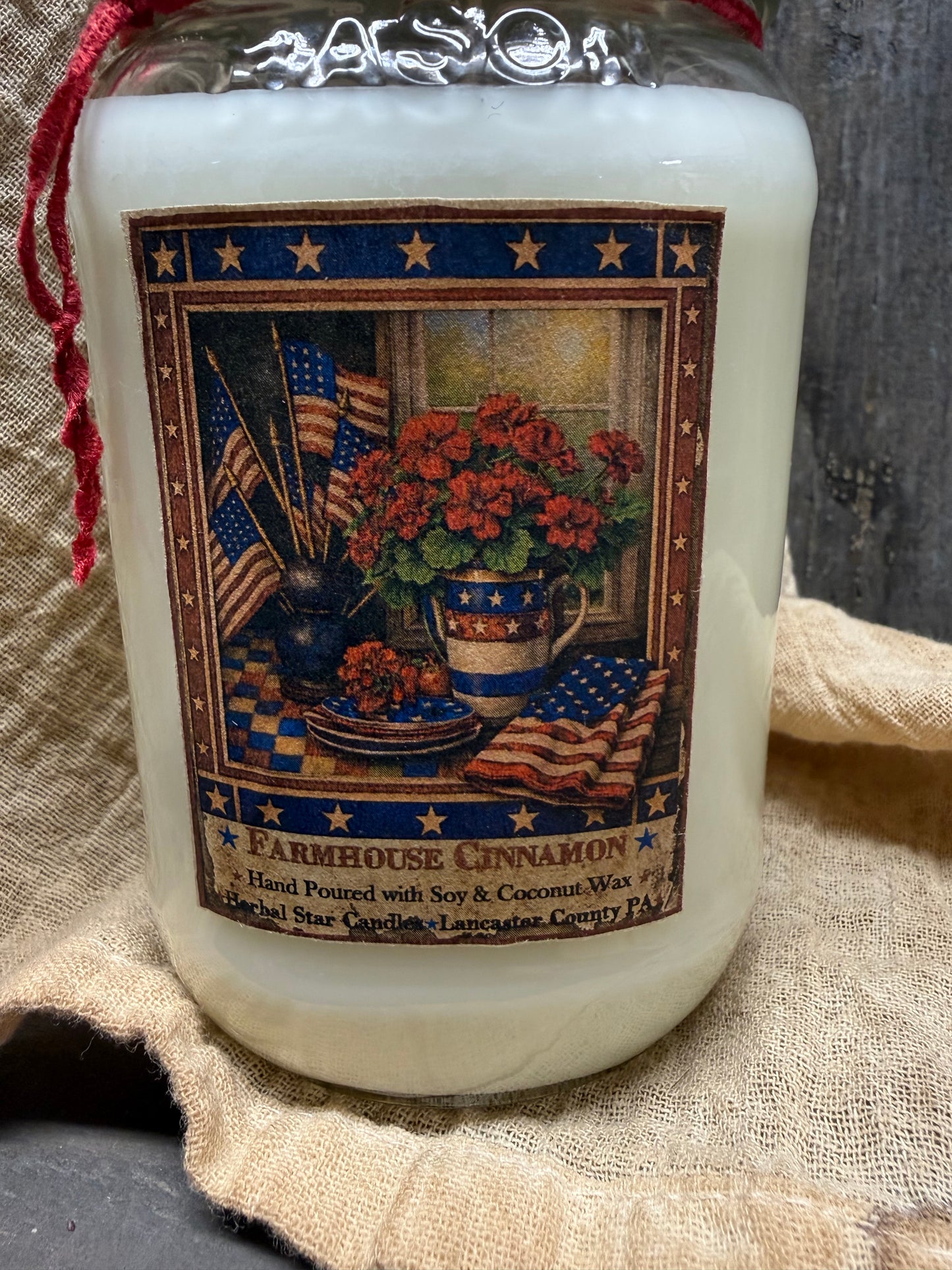 Soy/Coconut Wax Candle, AMERICA