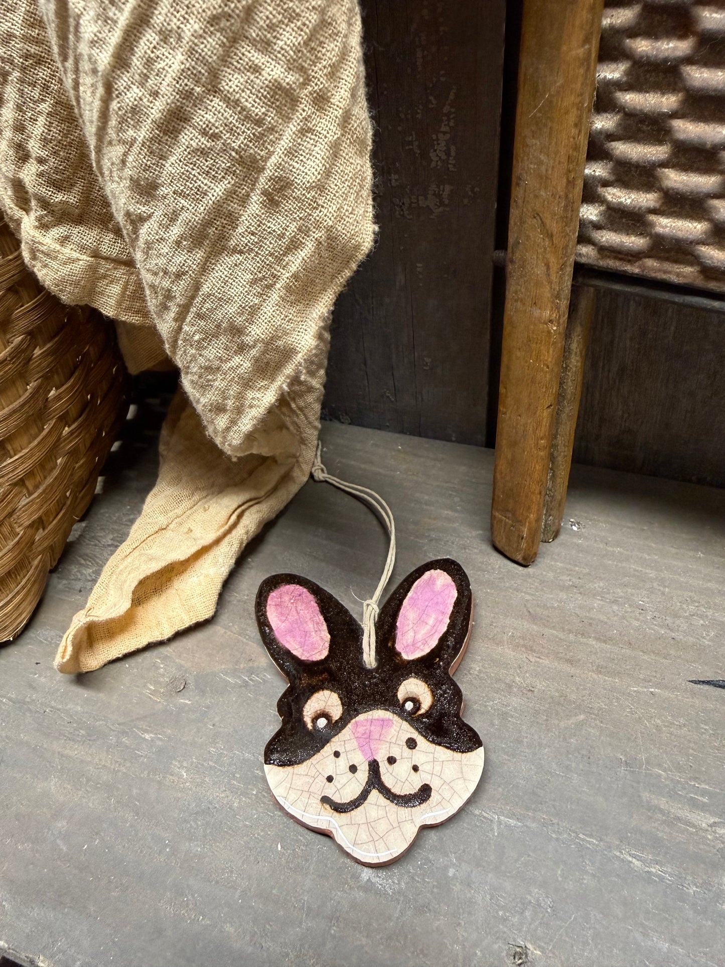 Ornament, Redware, CHOCOLATE BUNNY