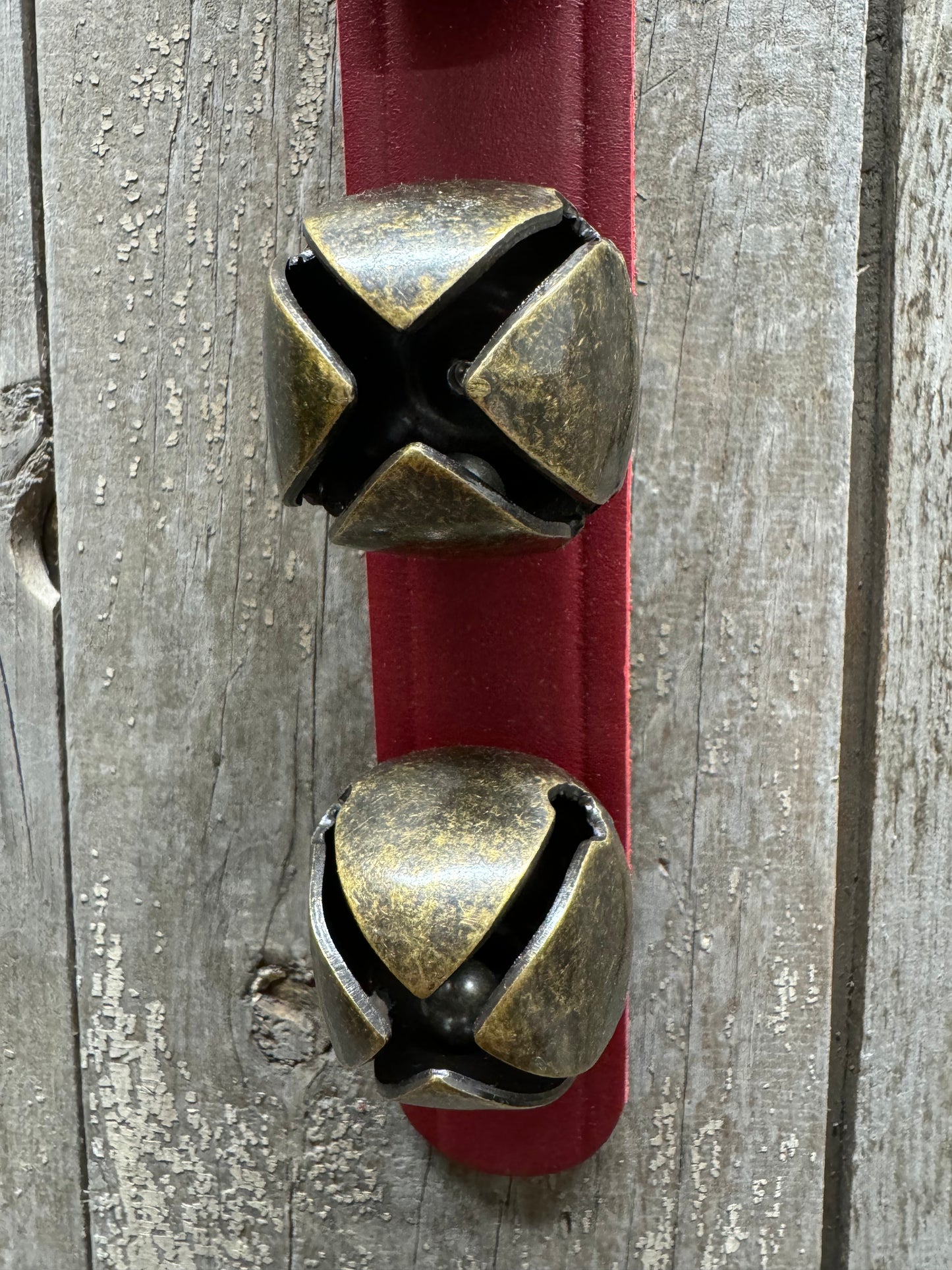 5 Bell Strap, BARN RED/ANTIQUE BRASS