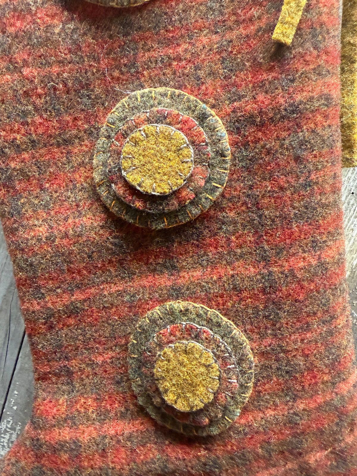 WOOL STOCKING, 16", Primitive Pennies
