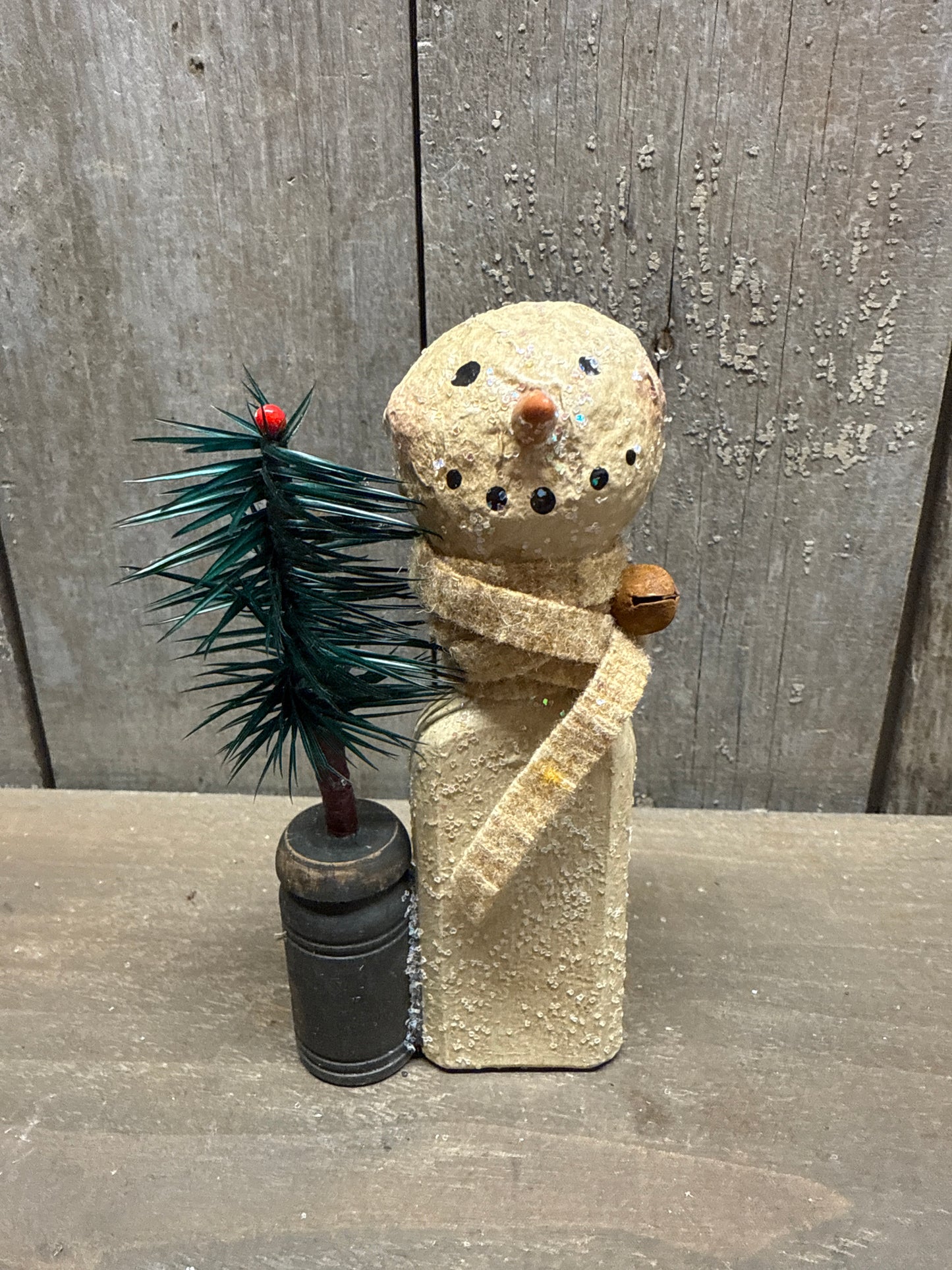 BOTTLE SNOWMAN, Hand Crafted, Assorted