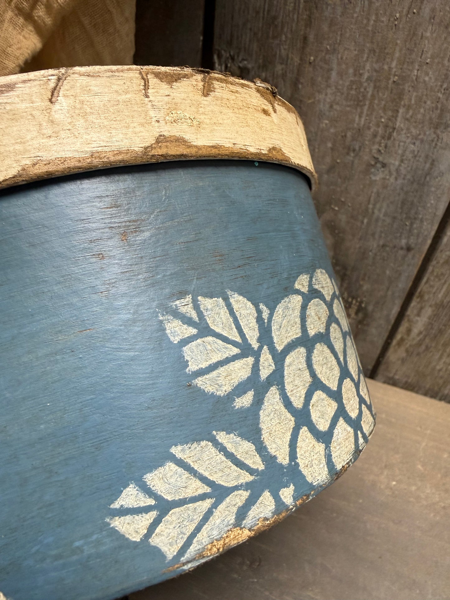 Paper Mache Box, 6.5", FLORAL