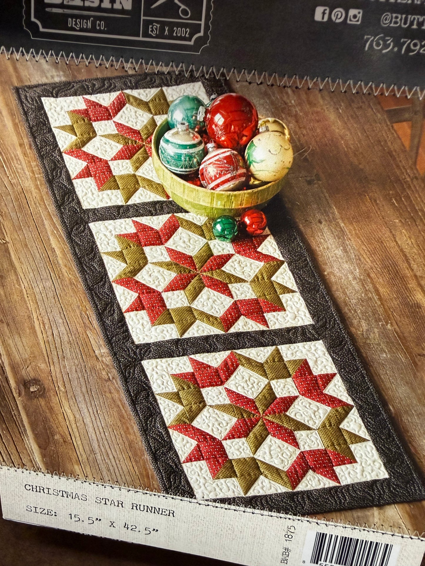 Pattern, CHRISTMAS STAR RUNNER