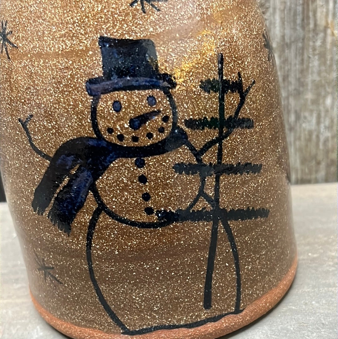 Canning Crock, Small, SNOWMAN W/ TREE