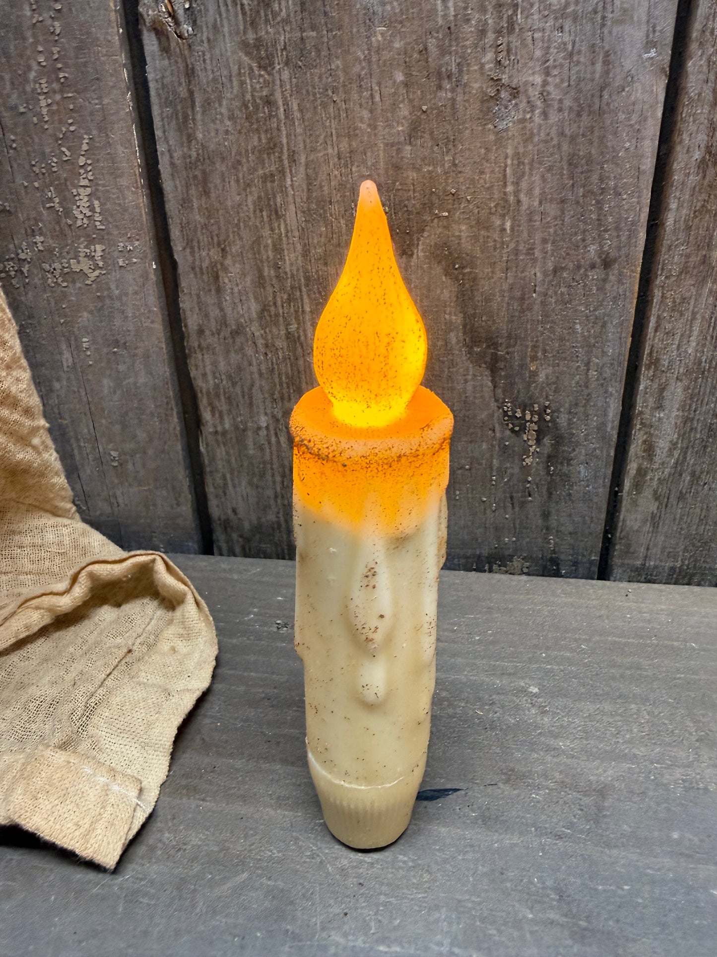 Taper Candle, Wax Dipped, TIMER, PATRIOTIC