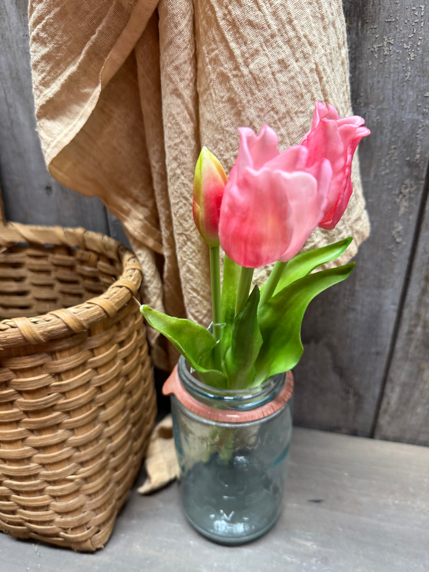 Bunch/3, Real Feel Tulips, 11.5", Assorted