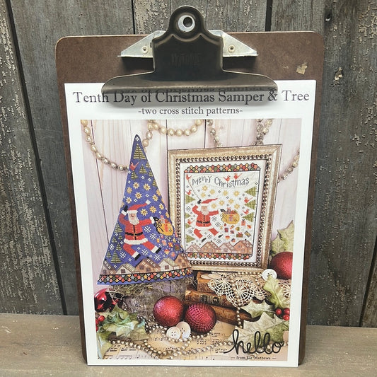 Pattern, CS, TENTH DAY OF CHRISTMAS SAMPLER & TREE