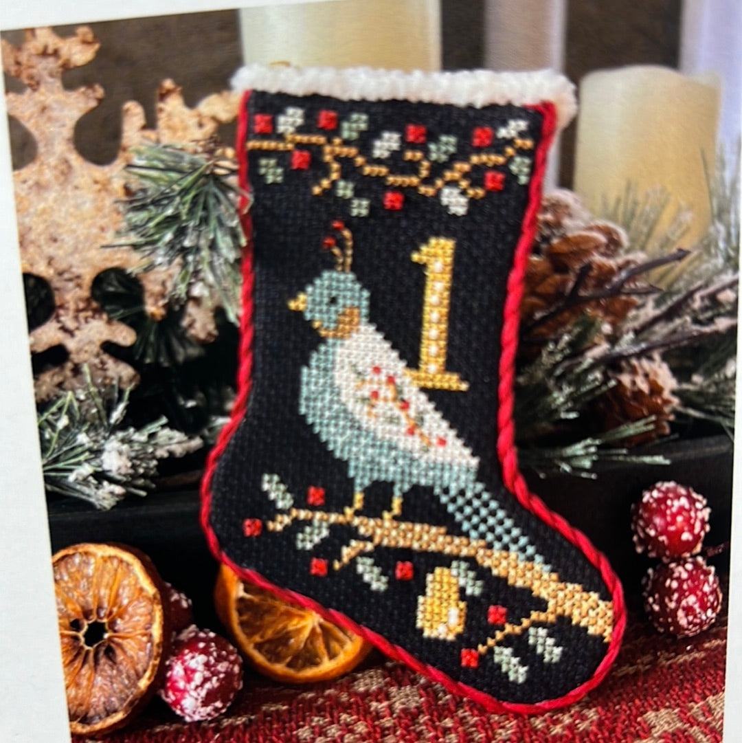 Pattern, CS, 12 DAYS OF CHRISTMAS STOCKINGS