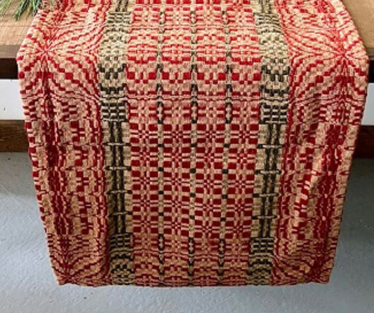 FREEPORT WEAVE, Red/Green/Tan